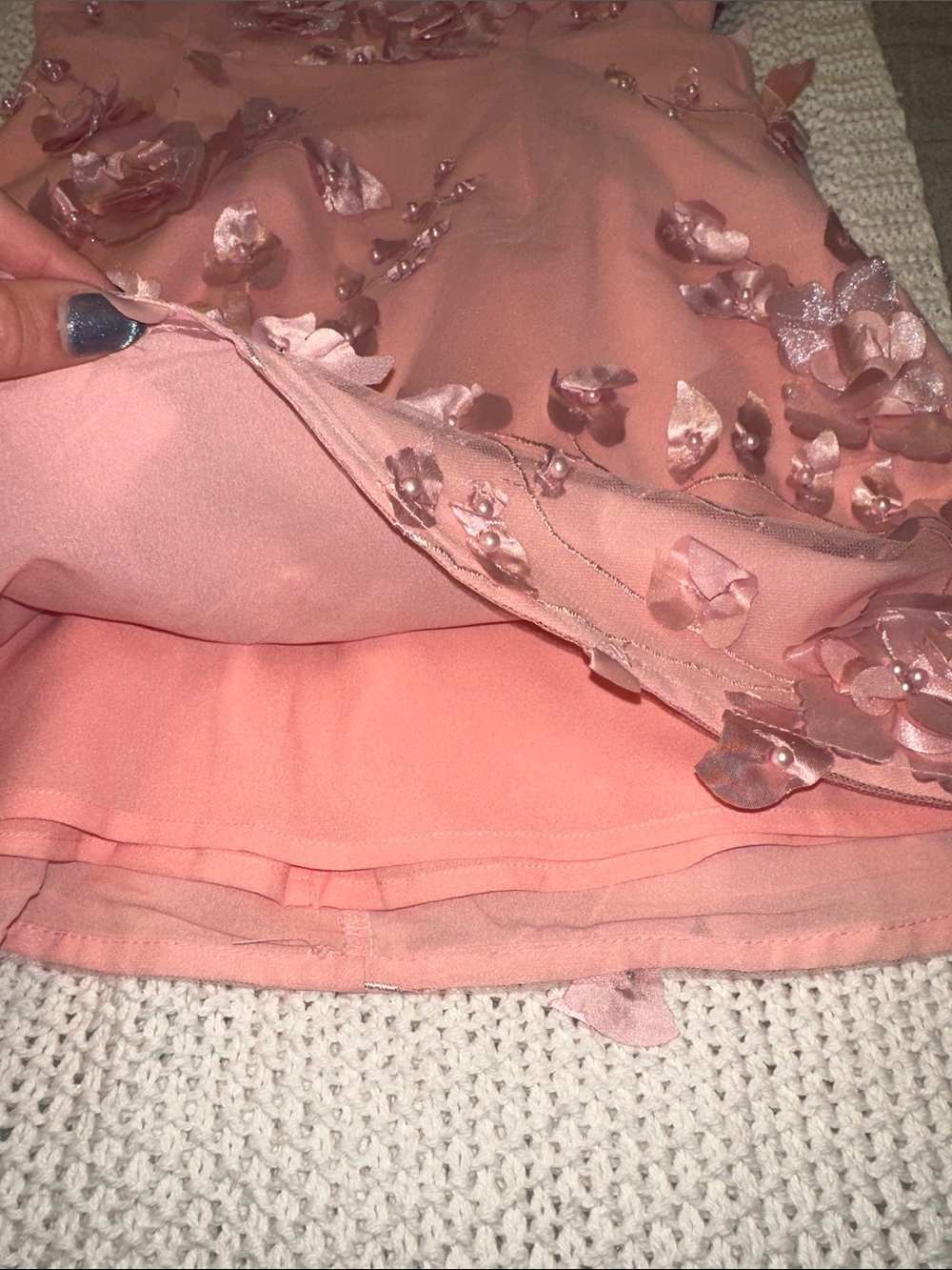 NEW NEVER WORN! VICI COLLECTION Amber Floral Appliqué Minidress XS - Picture 12 of 12